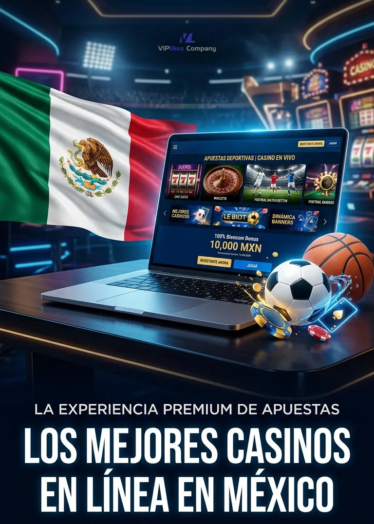 Casino en línea en México: tragamonedas, ruleta en vivo, blackjack y apuestas en una laptop